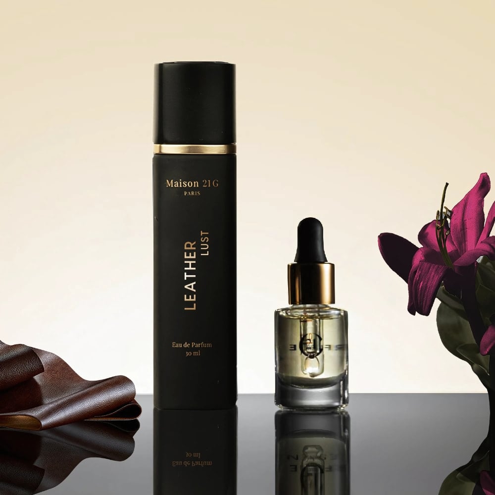 Maison 21G Paris 香水　パフューム　オードパルファム　レザー La Creation Leather Eau de Parfum & Black Lily Magnifier