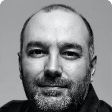 Black and white portrait of a master perfumer.