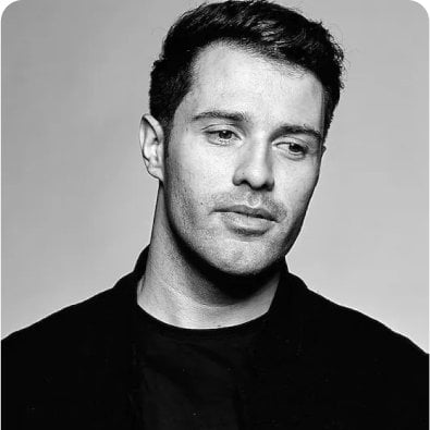 Black and white portrait of a master perfumer.