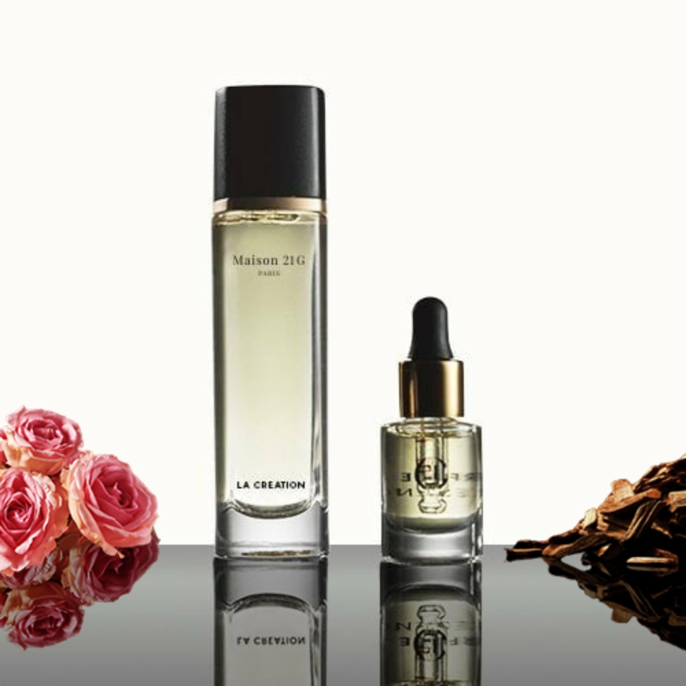 LA CREATION Rose Ritual Eau de Parfum & Sleek Sandalwood Magnifier