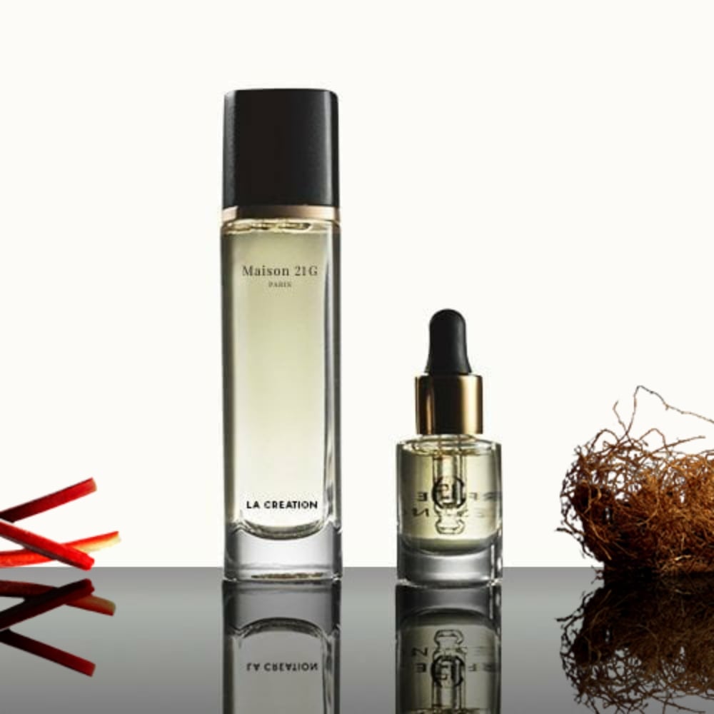 LA CREATION Rhubarb Rhapsody Eau de Parfum & Vetiver Virtuoso Magnifier