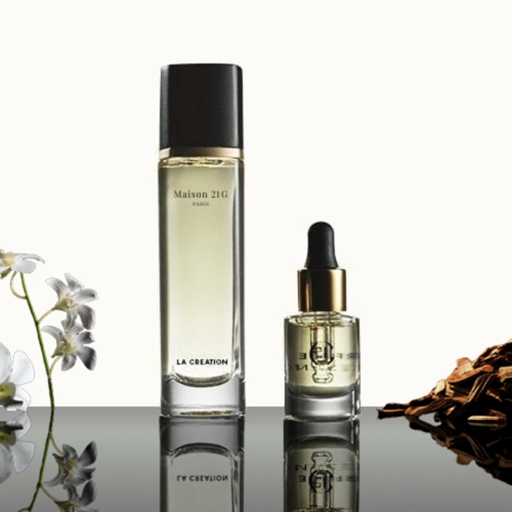 LA CREATION Jazzy Jasmine Eau de Parfum & Sleek Sandalwood Magnifier