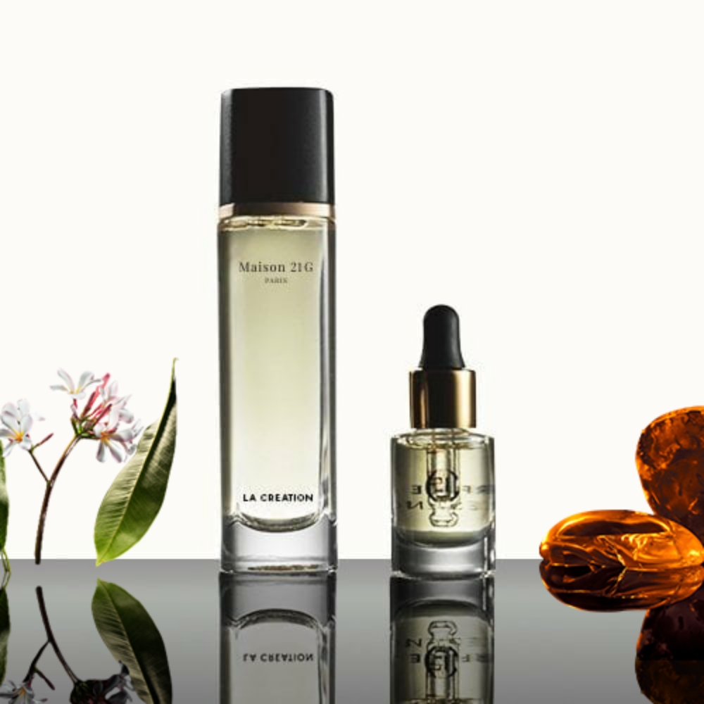 LA CREATION Frangipani Freedom Eau de Parfum & Amber Affair Magnifier